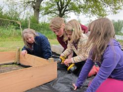 Families on the Farm - making a planter Gallery