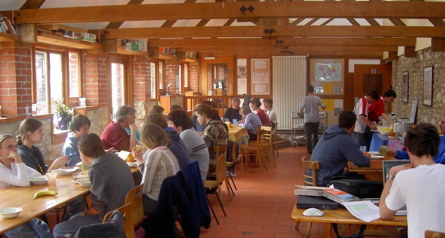 Team dining at Magdalen Farm